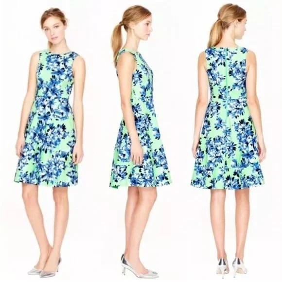 j crew mint green dress J CREW Rory Strapless Dress Sz 2 Mint Green Cocktail Bridesmaid Retro B7677